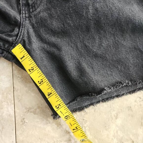 R23 Levi's 505 black cut-off shorts, unisex - Picture 5 of 6